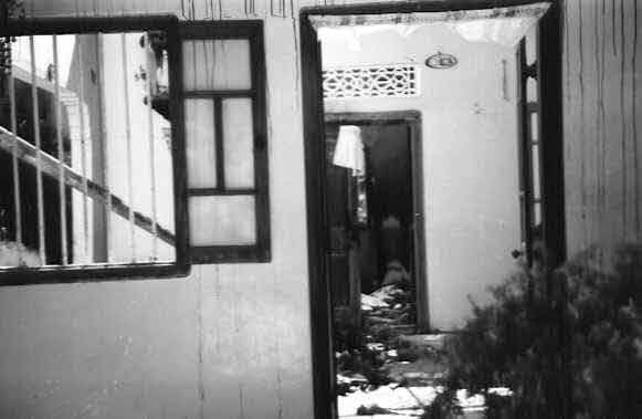 A damaged Tamil home after the 1958 violence, reproduced by Ilankai Tamil Sangam.
