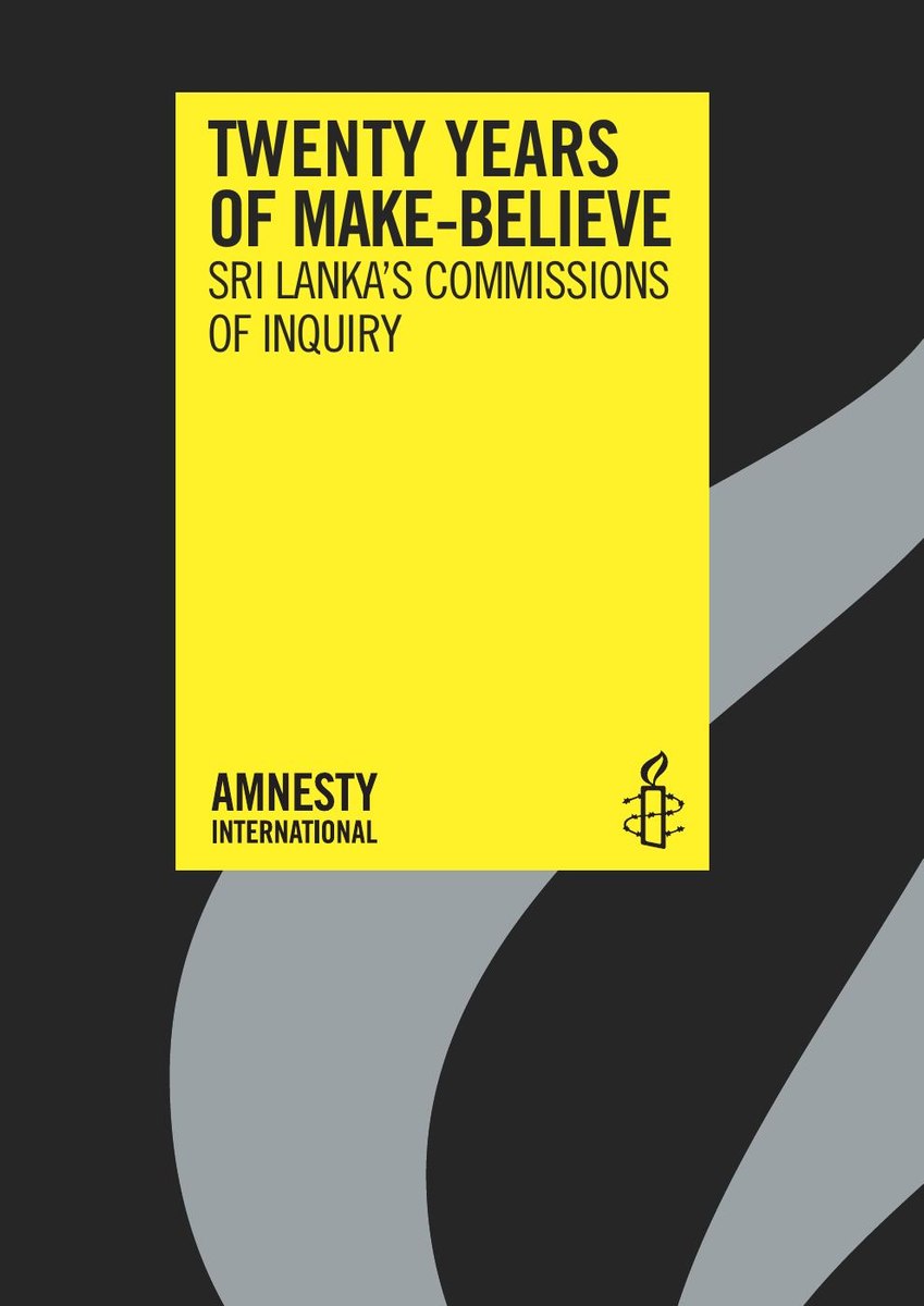 Cover of Amnesty International’s 2009 report Twenty Years of Make-Believe, which examines failed inquiries including Bindunuwewa.