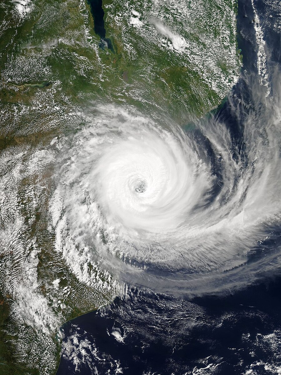 Satellite view of Cyclone Idai on 14 March 2019.