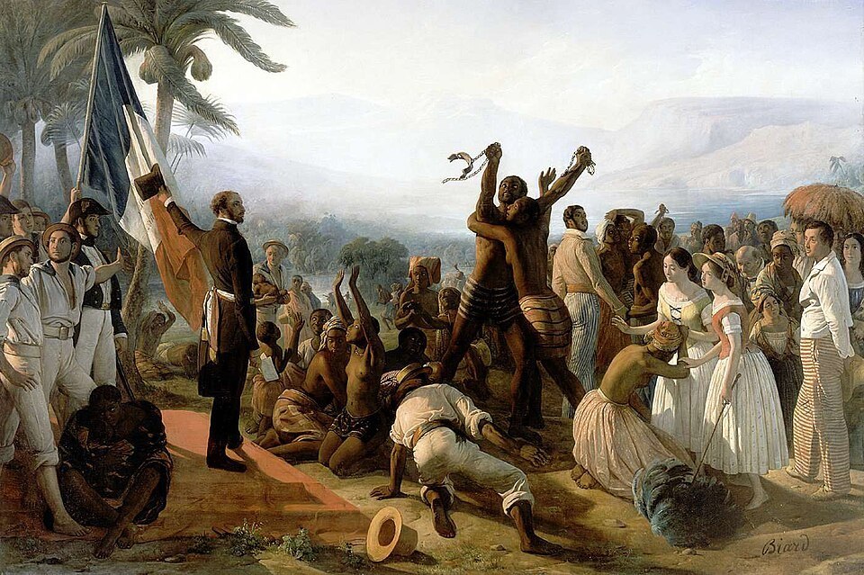 François-Auguste Biard’s 1849 painting commemorating the French abolition of slavery in 1848.
