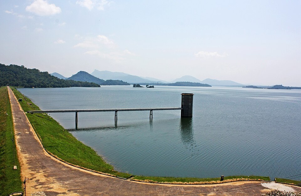 The reservoir at Gal Oya; a later photograph of the region, not the 1956 violence.
