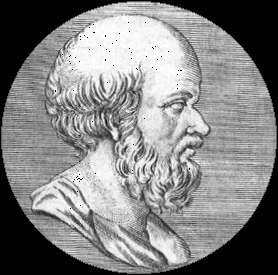 A later artistic representation of Eratosthenes, not a contemporary portrait.