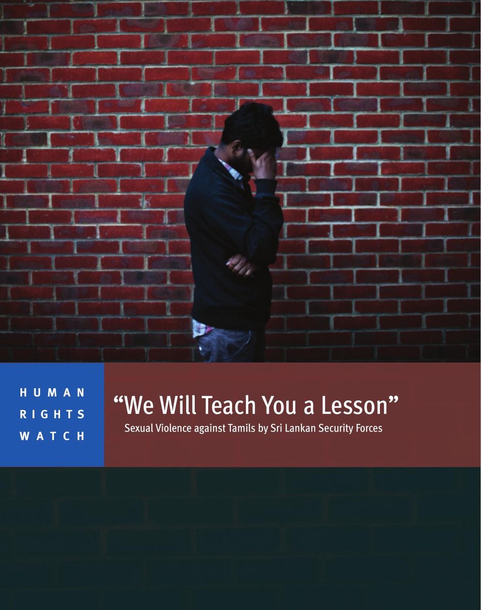 Cover of Human Rights Watch’s 2013 report on sexual violence against Tamil detainees.