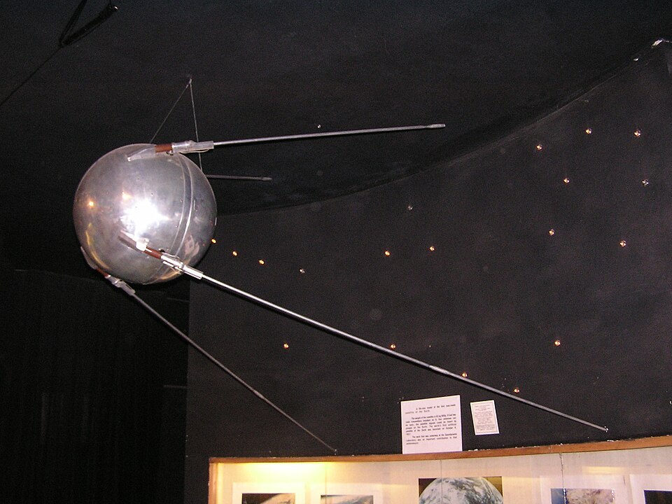 A replica of Sputnik 1.