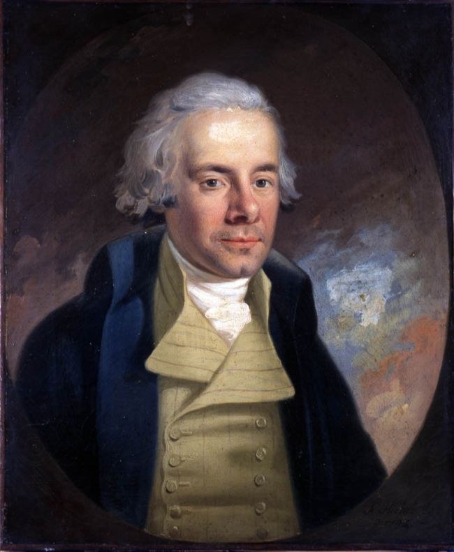 Anton Hickel's portrait of William Wilberforce, one parliamentary participant in the wider abolition campaign.