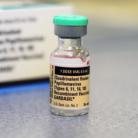 Gardasil vaccine and packaging; a product image rather than a photograph of the original research.