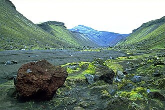 A modern view of Eldgjá in Iceland.