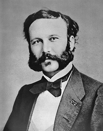 Portrait of Henry Dunant, whose humanitarian campaign helped lead to the convention.