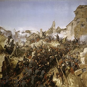Horace Vernet’s painting of the capture of Constantine in 1837; an artistic depiction of the French conquest.