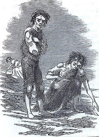 James Mahony’s 1847 illustration of famine conditions near Skibbereen, commissioned by the Illustrated London News.