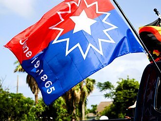 Juneteenth celebrations in Galveston in June 2025, commemorating emancipation in Texas.