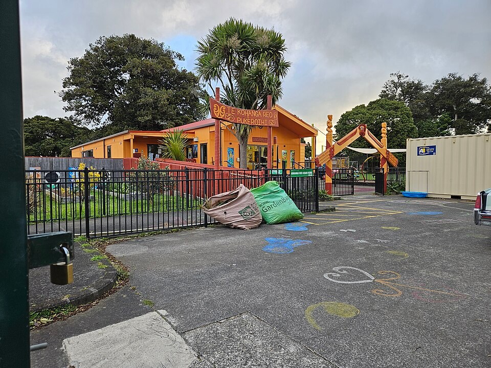 A kōhanga reo at Kererū Park Campus in Papakura, photographed in 2024; a later example of the language-nest movement.
