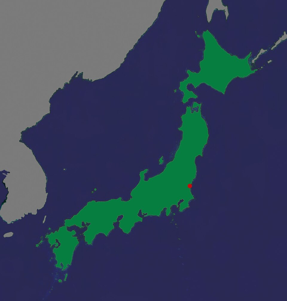 Map locating Tōkai on Japan’s Pacific coast; it shows the area, not the layout of the JCO facility.