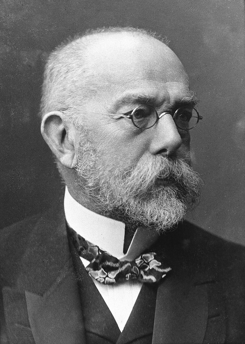 A portrait of Robert Koch, who announced the tuberculosis pathogen in 1882.
